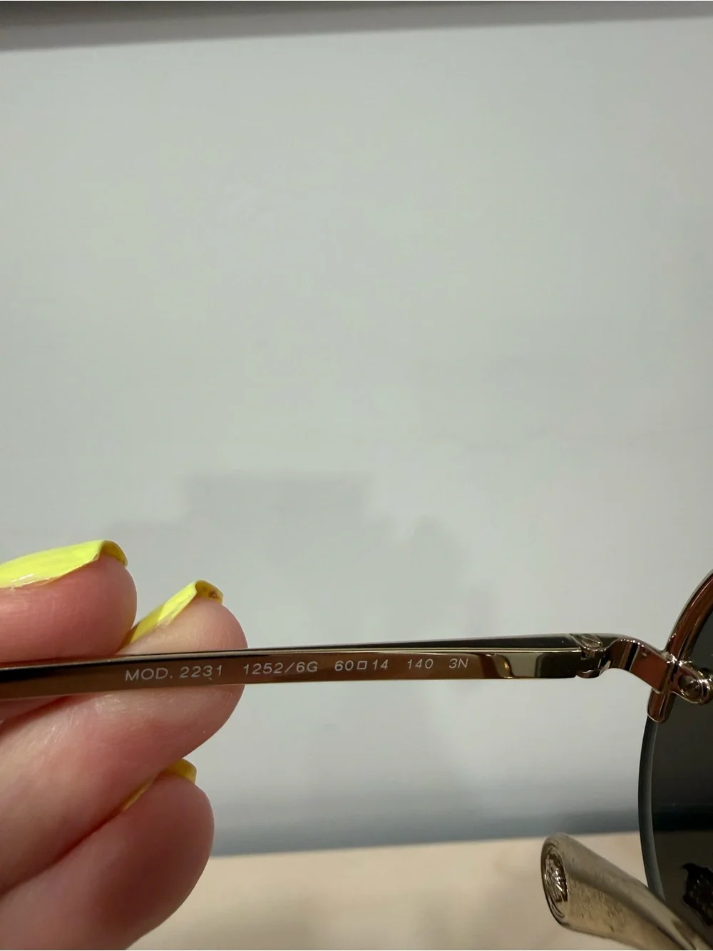 Versace Aviator Sunglasses - VE2231-- Silver Lenses, Gold Frame